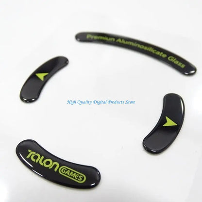 U2JE TALONGAMES Glass Mouse Feet Mouse Skates Anti-Slip Pad for GPRO Wireless Mouse