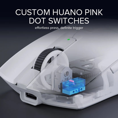 Delux M800ULTRA Gaming Wireless Lightweight Mouse Tri-mode Connection PAW3395 4K 26000DPI Nordic MCU Programmable Macro for PC