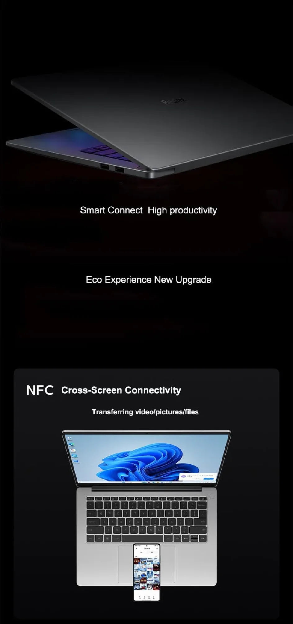 Xiaomi Laptop RedmiBook 14 2023 14 Inch 2.8K 120Hz Screen i5-12500H/i7-12700H 16GB LPDDR5 512GB/1TB SSD Notebook PC Computer