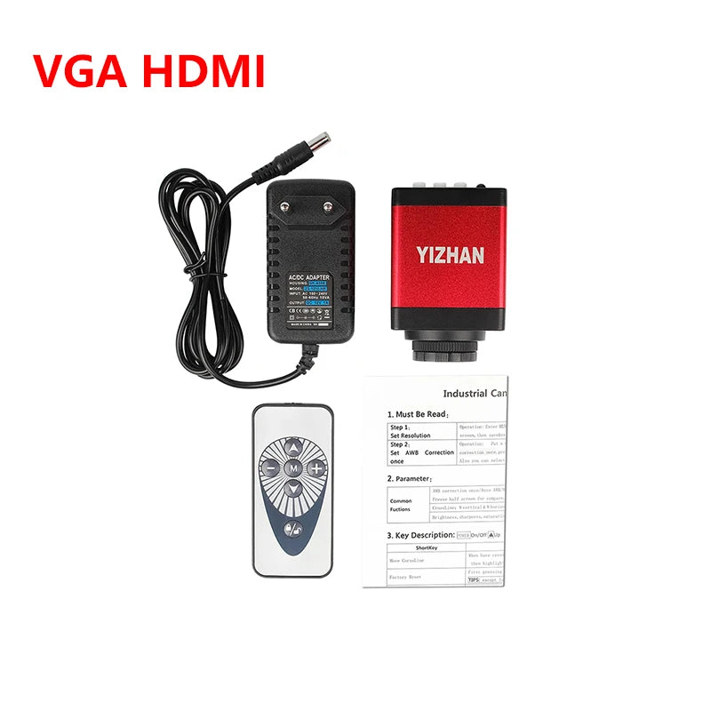 4K 48MP HDMI TYPE-C Microscope With 360° Adjustable Arm, 0-150X Magnification for Electronics Repair  EU/US/MX/Brazil Warehouse