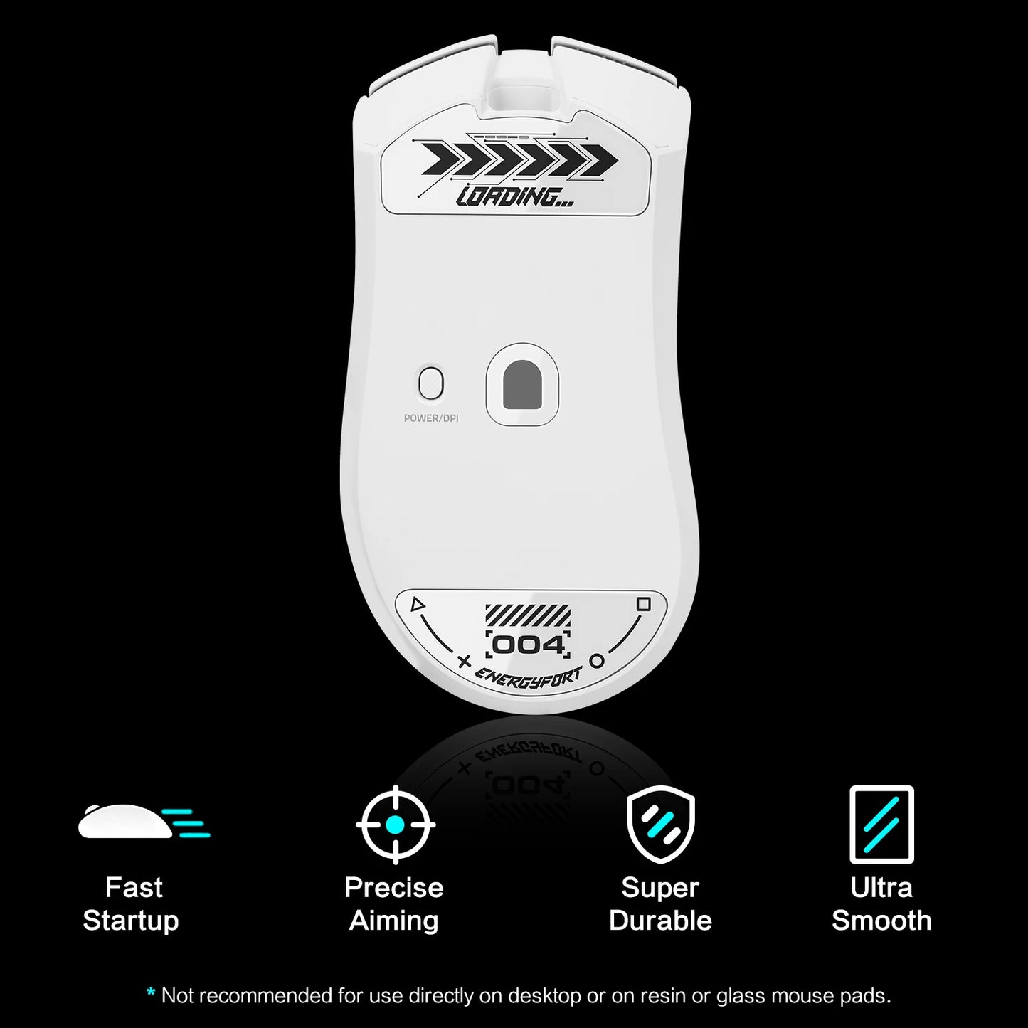 Glass Mouse Skates For Razer DeathAdder V4 Pro Mouse Feet Pads Smooth Durable Game Mice Accessories Slimmer Toughened Glass
