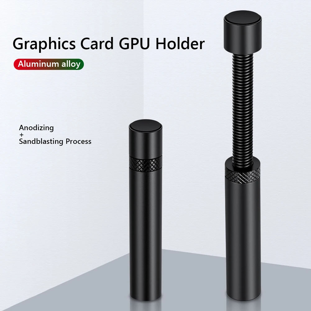 Graphics Card GPU Brace Support Aluminum Alloy Video Card Sag Holder Bracket GPU Sag Bracket Computer PC Case Mount Bracket