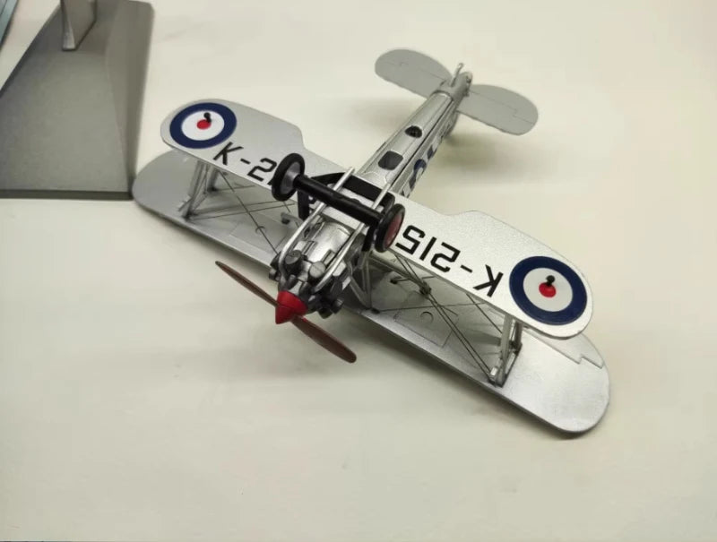 1:72 British Royal Air Force k-2159 Bristol Bulldog Biplane Propeller Fighter Diecast Metal Airplane Plane Aircraft Model Toy