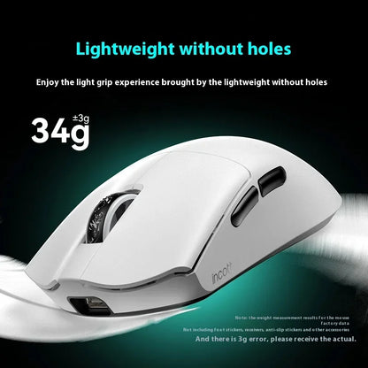 Incott 029 Wireless Mouse Bluetooth 3-Mode Gaming Light Weight Ergonomics Customized E-sports Mice Pc Gamer Accessories Gifts