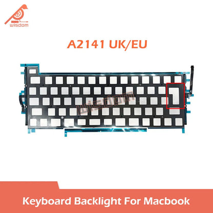 Laptop A2251 A2289 A2337 A2141 A2338 EU UK US English Keyboard Backlight For Macbook Air Pro Retina 13" 16" Backlit Foil Sheet