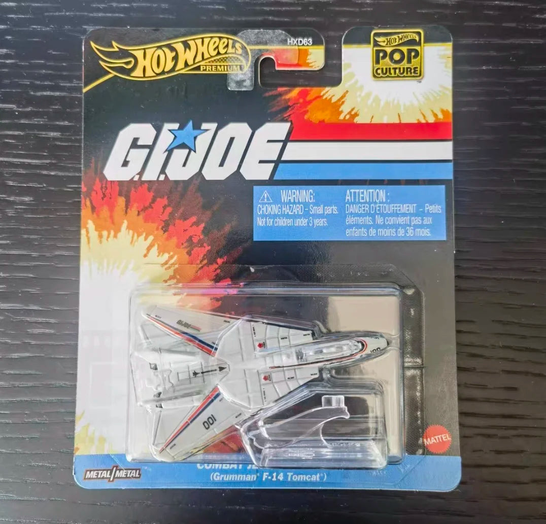Genuine Hot Wheels Premium Car Pop Culture Toys Boys 1/64 Diecast Combat Jet Skystriker Vehicles Model Cars Birthday Toys Gifts