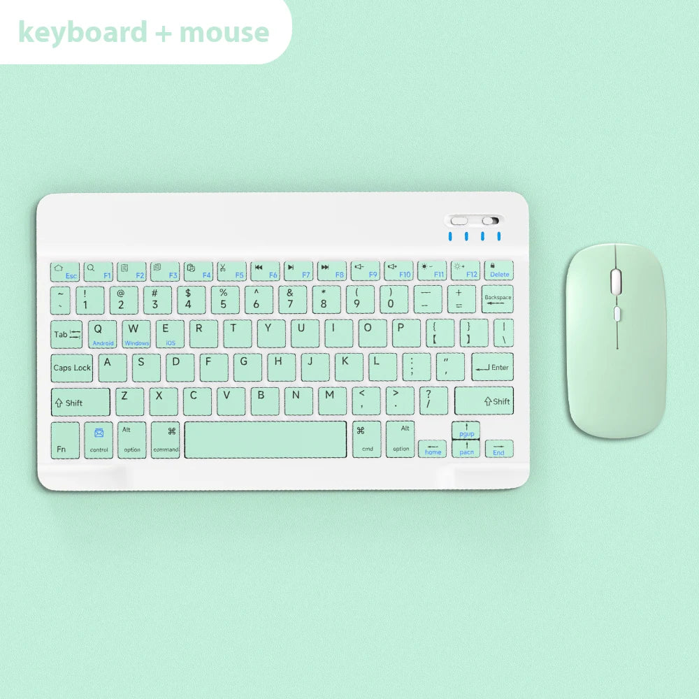 For Android iOS Windows Bluetooth Wireless Keyboard And Mouse For iPad Tablet Keyboard For Phone Tablet Wireless Keyboard Mouse
