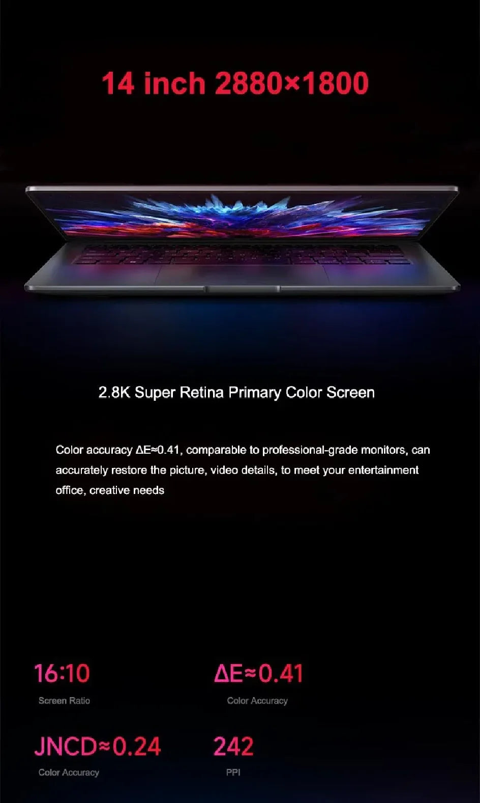 Xiaomi Laptop RedmiBook 14 2023 14 Inch 2.8K 120Hz Screen i5-12500H/i7-12700H 16GB LPDDR5 512GB/1TB SSD Notebook PC Computer