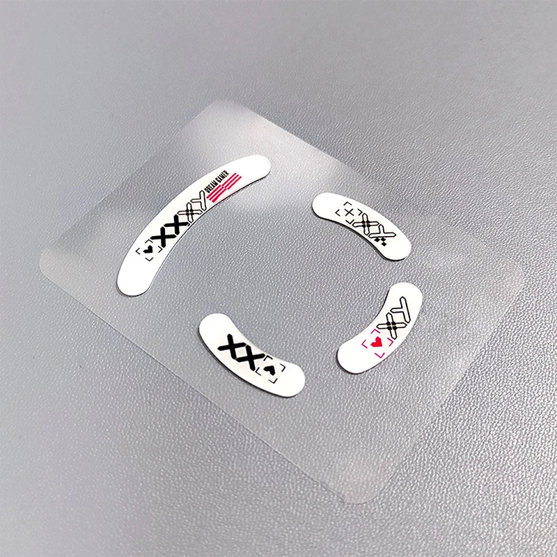 1Pack Glass Mouse Skates Glide Feet Pads Mouse Feet Sticker for G Pro Wireless Rounded Curved Edges