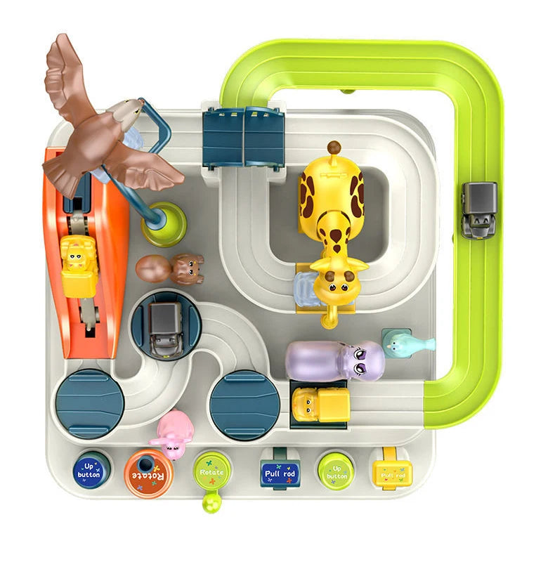 Car Train Track Sets Board Adventure Game Toy Interactive Boy Parking for Children 2 To 4 Year Old Kids Birthday Gift