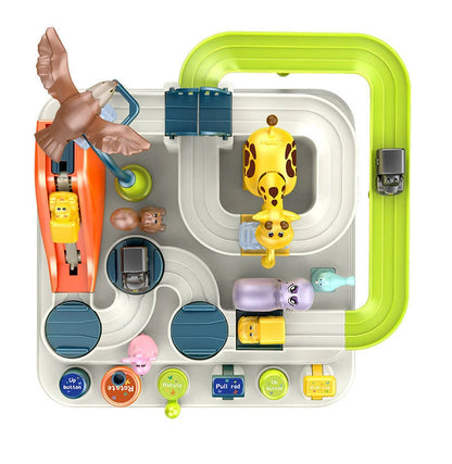 Car Train Track Sets Board Adventure Game Toy Interactive Boy Parking for Children 2 To 4 Year Old Kids Birthday Gift