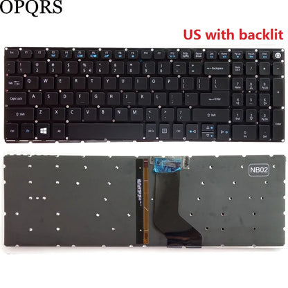 For Acer Aspire 7 A715-71 A715-71G A715-72 A715-72G A717-71 A717-72 Russian/US/UK/Spanish/Latin/German/Italian laptop Keyboard