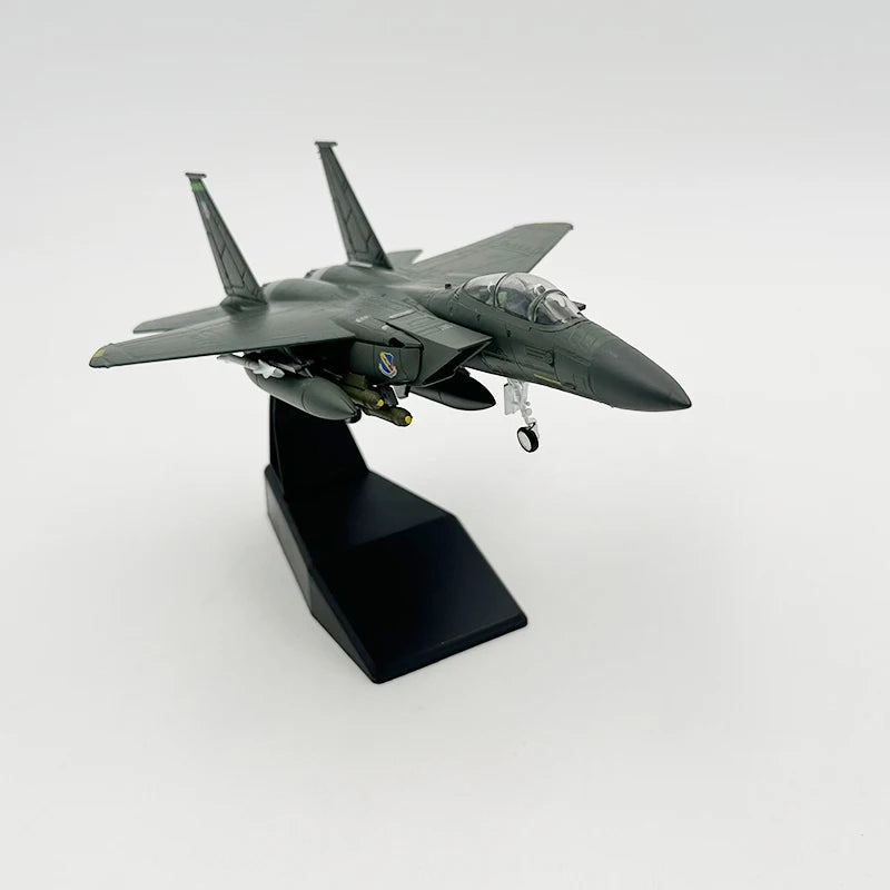 1/100 Scale Model Toy F-15E F15E F15 F-15 Strike Eagle Fighter USAF Diecast Metal Plane Model Toy For Collection-Gulf Version