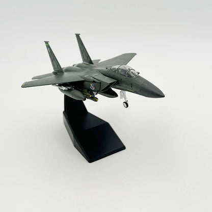 1/100 Scale Model Toy F-15E F15E F15 F-15 Strike Eagle Fighter USAF Diecast Metal Plane Model Toy For Collection-Gulf Version