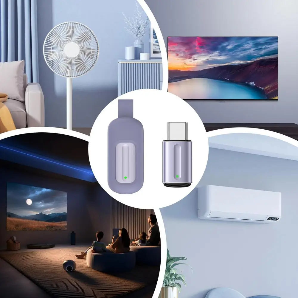 IR Smart Phone Adapter Small Home Appliances IR Remote Control Adapter Plug And Play Electronics Accessory For Classroom