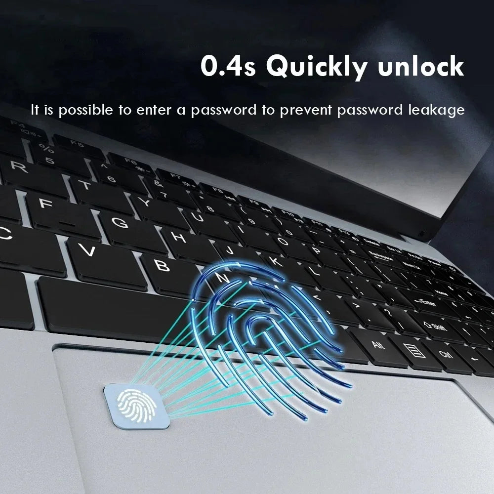 Xiaman 15.6" Ultra Slim Laptop Computer Windows 11 Laptop 16GB RAM 1TB 2TB SSD Intel Celeron N4000 HD Office Study Notebook PC