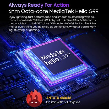 Blackview Active 8 Pro 16GB 256GB Tablet PC 22000mAh Battery Android 14 10.36" inch 2.4K Display 16MP+ 48MP Camera Rugged Tablet