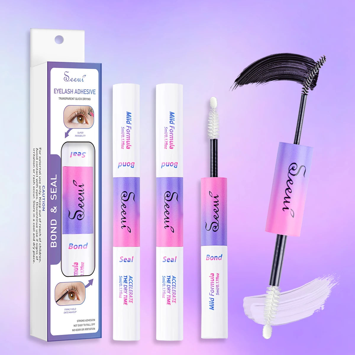 Eyelash Glue and Seal for Eyelash Clusters Strong Fixed Eyelash Glue Lasting Eyelash Glue Eyelash Extension tool