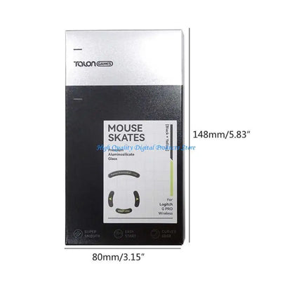 U2JE TALONGAMES Glass Mouse Feet Mouse Skates Anti-Slip Pad for GPRO Wireless Mouse