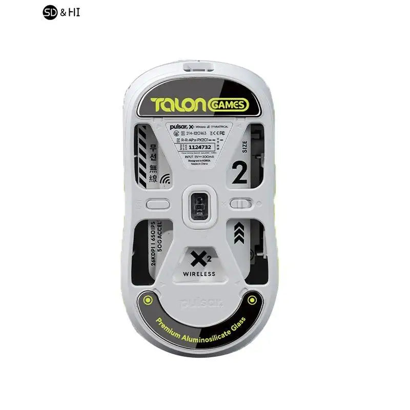 1Pack TALONGAMES Glass Mouse Skates Glide Feet Pads Mouse Feet Sticker for G502 G502X Pulsar X2/X2mini Rounded Curved Edges