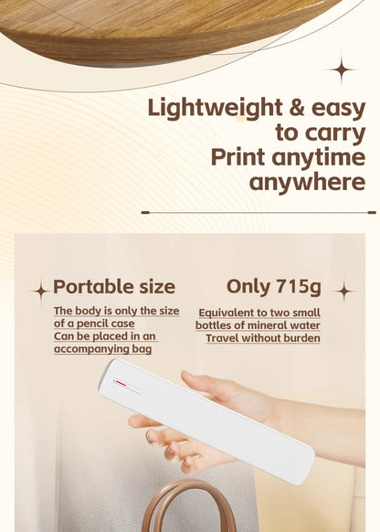 Mini A4 Tattoo Printer Portable Wireless Stencil Printer Tattoo Transfer Thermal Copier Comes