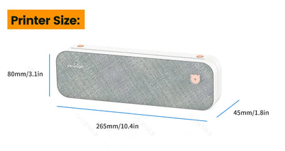 Peripage A40 P81 Inkless Portable A4 Thermal Printer Wireless Bluetooth USB Printing Text PDF Document Photos A4 Machine Maker