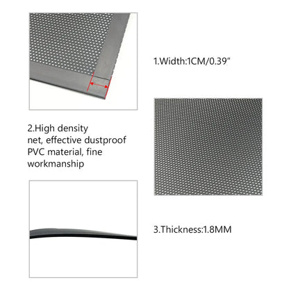 Magnetic Frame Dust Filter Dustproof Mesh Cover Net Guard with Hole for PC Computer Case Cooling Fan Power Supply