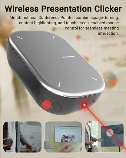 Cheerdots 2 Detachable Air Mouse Bluetooth Wireless Touchpad Laser AI Recording ChatGPT Mobile Presenter Remote Control Custom