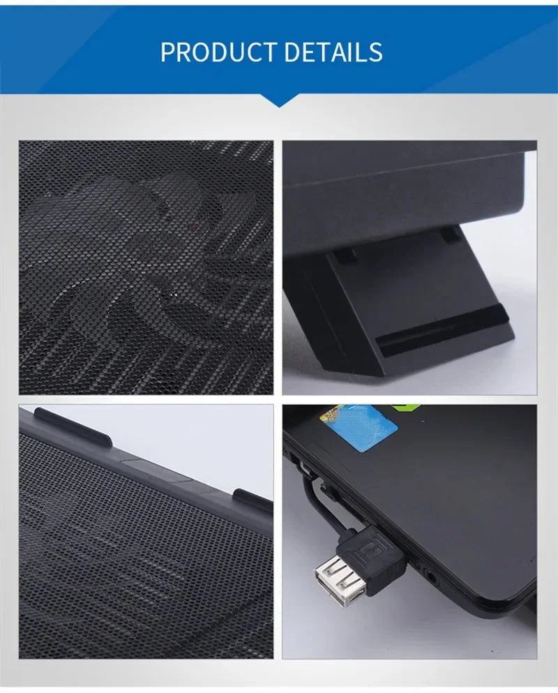 Universal Laptop Cooler Cooling Radiator Fan Cooler Stand Notebook Support Usb Port Air Extracting Cooling Holder Accessories