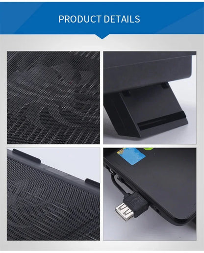 Universal Laptop Cooler Cooling Radiator Fan Cooler Stand Notebook Support Usb Port Air Extracting Cooling Holder Accessories