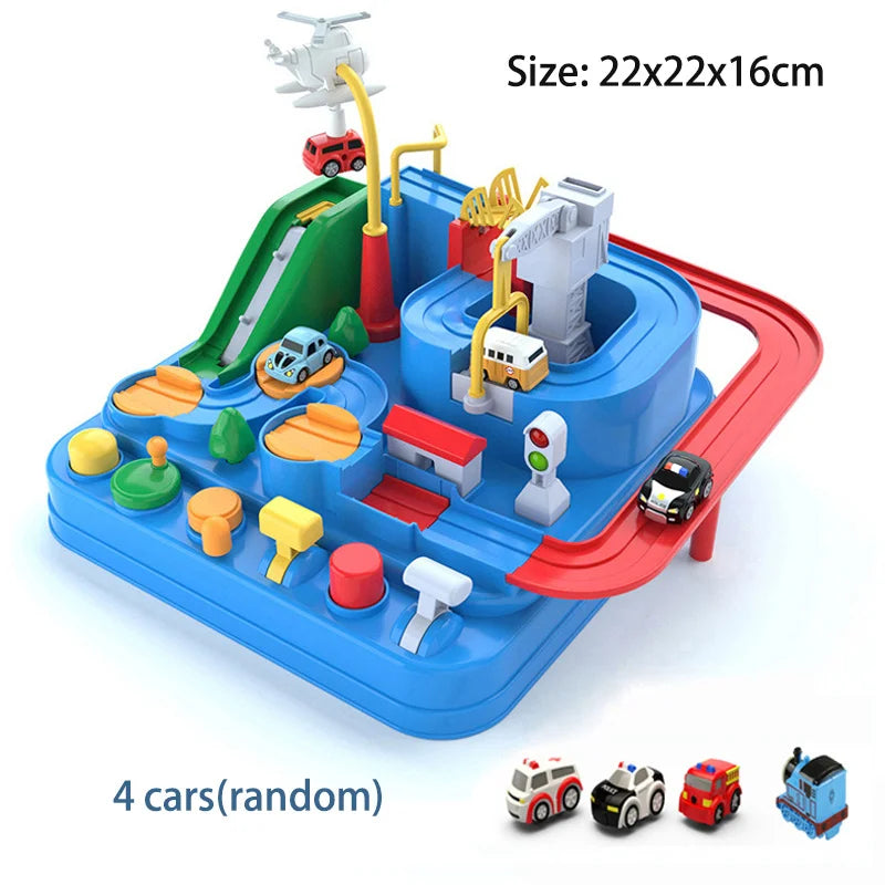 Car Train Track Sets Board Adventure Game Toy Interactive Boy Parking for Children 2 To 4 Year Old Kids Birthday Gift