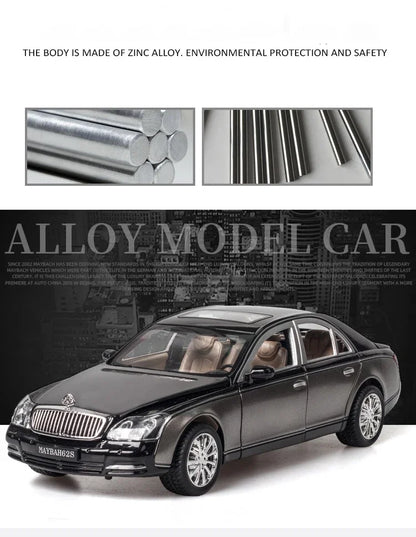 1:24 Maybach 62s S650 Alloy Car Model Diecasts & Toy Vehicles Toy Car Metal Collection Toy Kid Toys for Children Kids Gifts