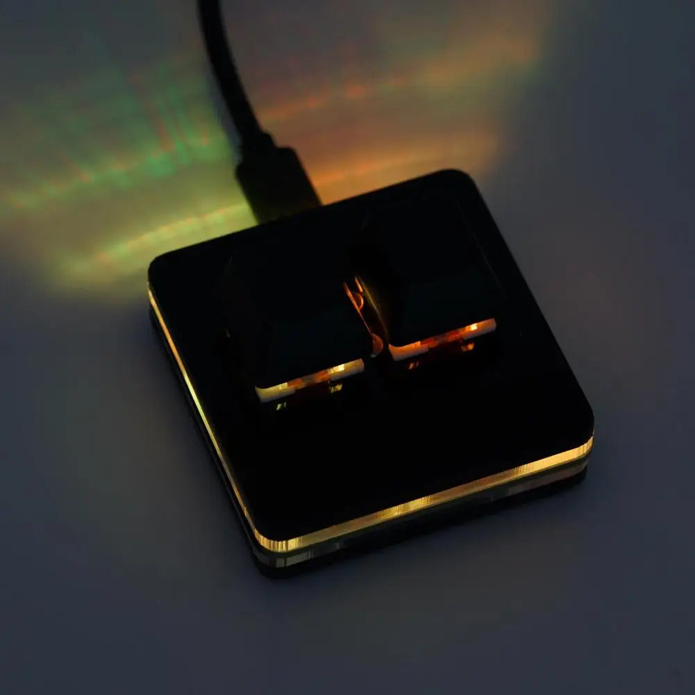 OSU 2 Keys Macro Programming Keyboard RGB Mini Custom Gaming  Keyboard For Linux/ MacOS /Android /Raspberry Pi