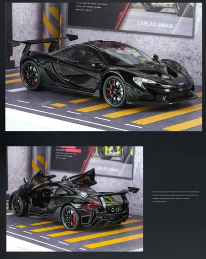 1:24 Scale P1 Supercar Alloy Car Diecast Metal With Sound & Light Model Collect Hobby Model Ornaments Gift For Boys