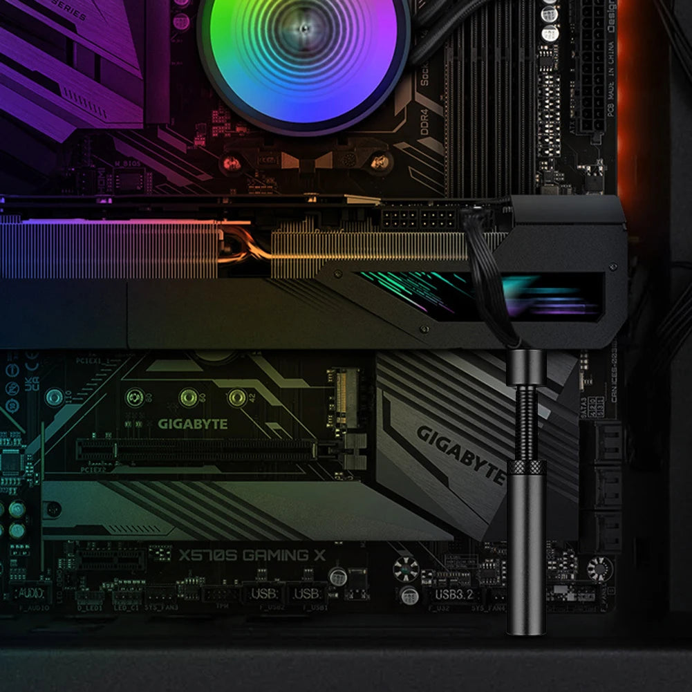 Graphics Card GPU Brace Support Aluminum Alloy Video Card Sag Holder Bracket GPU Sag Bracket Computer PC Case Mount Bracket
