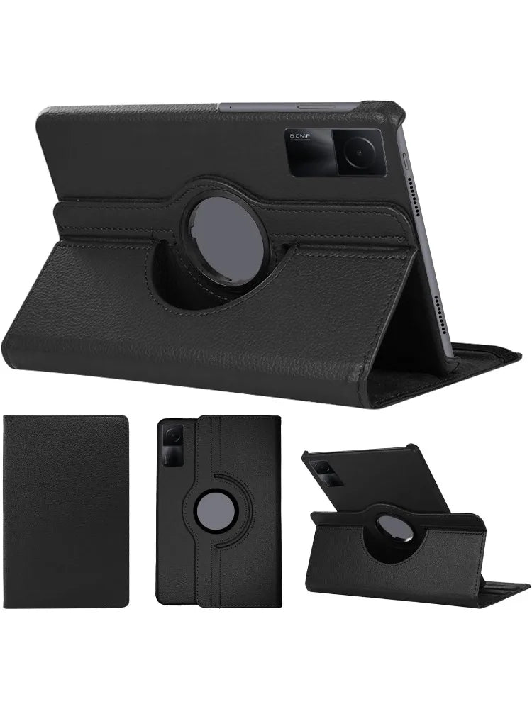 360 Degree Rotating Case For Xiaomi Redmi Pad SE Cover 11inch 2023 PU Leather Tablet Cover Redmi Pad SE (11")Stand Holder Hoster