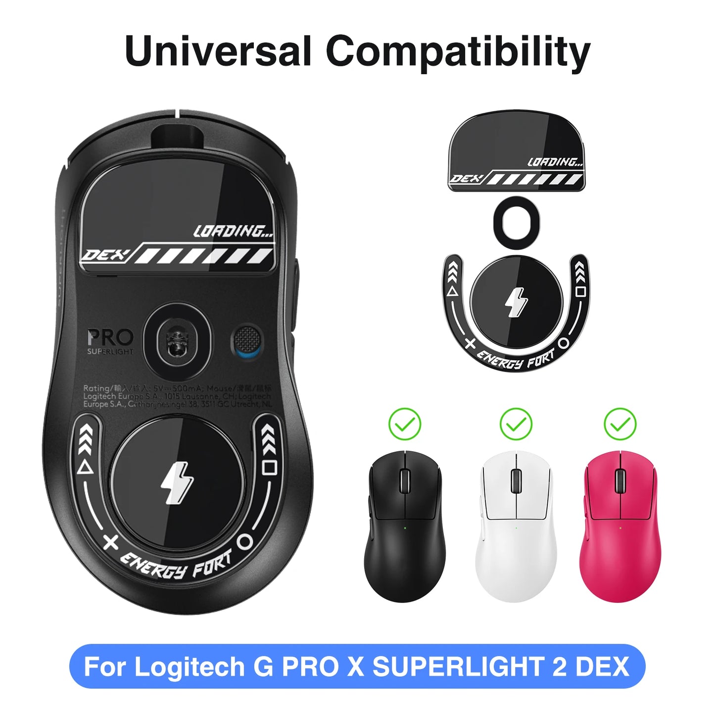 Mouse Skates Feet Curved Edges Glass Mouse Feet for Logitech G PRO X SUPERLIGHT 2 DEX Mouse Glides Gaming Mouse Feet Replacement