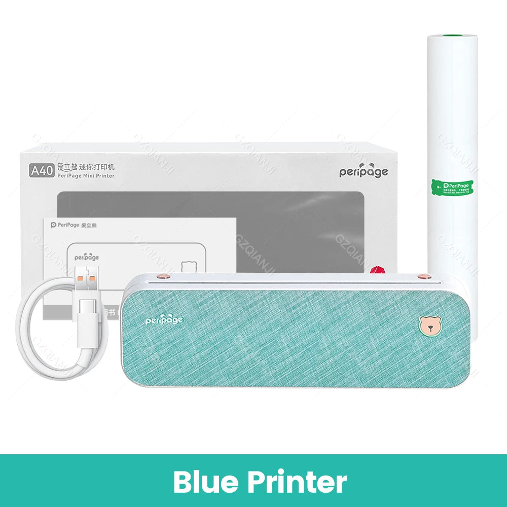 Peripage A40 P81 Inkless Portable A4 Thermal Printer Wireless Bluetooth USB Printing Text PDF Document Photos A4 Machine Maker