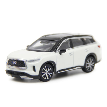 1:64 Scale Infiniti QX60 2022 Car Model for Men 1/64 Diecast Miniature Metal Static Simulation Vehicles Model Toys Birthday Gift